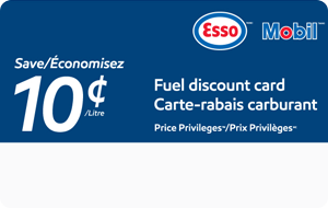 Esso Price Privileges (10 cents/litre) Gift Card